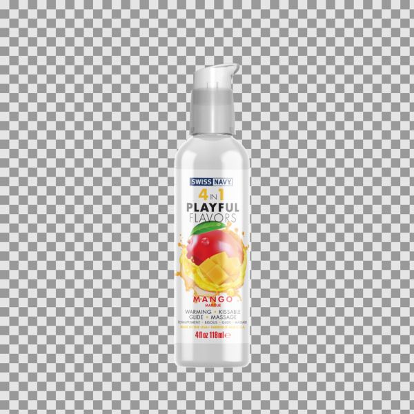 Swiss Navy 4 in 1 Playful Flavors Glijmiddel - Mango - 118 ml