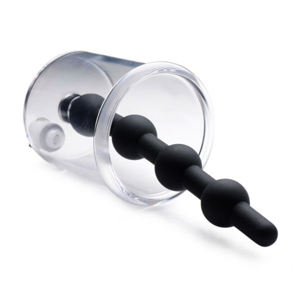 XR Brands Rosebud cilinder met siliconen anal beads