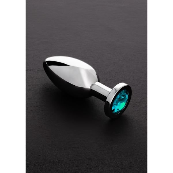 Steel Buttplug met juwelen - Groot - Variant 3