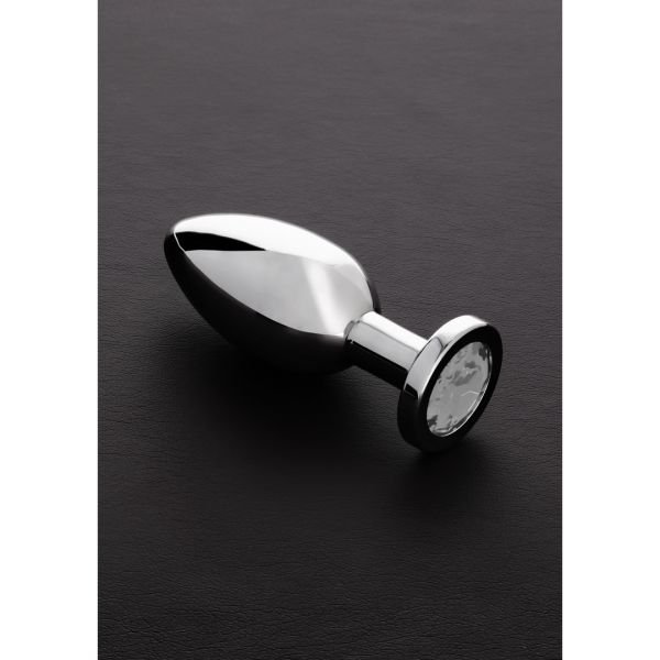 Steel Buttplug met juwelen - Groot - Variant 1