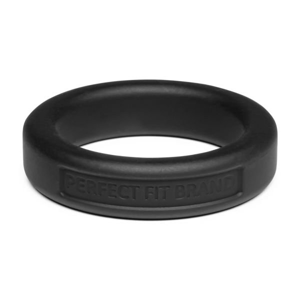 PerfectFitBrand Silicone Hefty Ring Classic - Cockring - 3,6 cm - Zwart