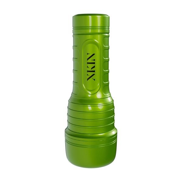 XKIN Metallix - Ivy Sinclair - Vibrerende torch masturbator - Mond - 590g - Groen/Lichtbruin