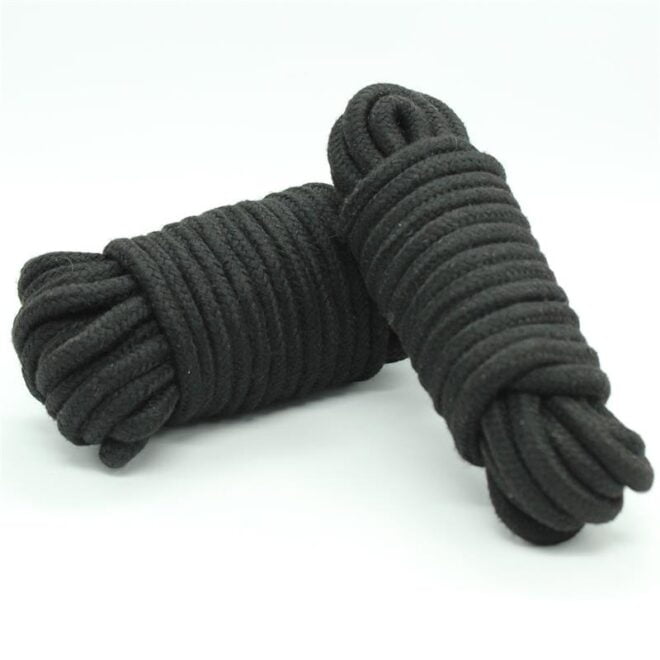 Bondage Cotton Rope 5mtr Black