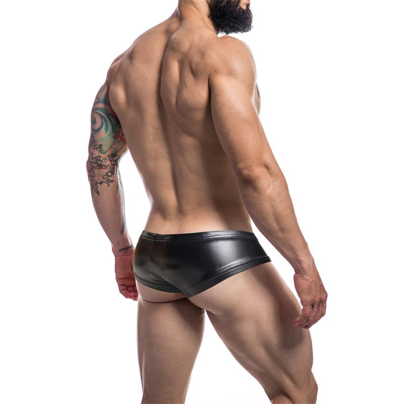 Boxers Shorts Leatherette Negro