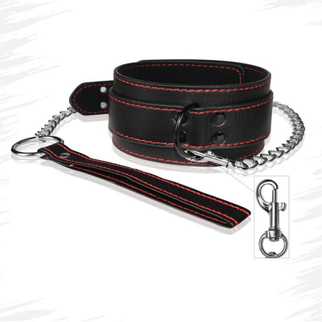 Collar & Leash Bondage Black