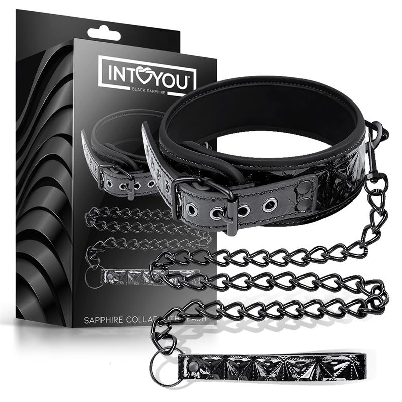 Collar & Leash Sapphire Vegan Leather