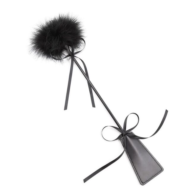 Feather Tickler and Paddle 49cm Black