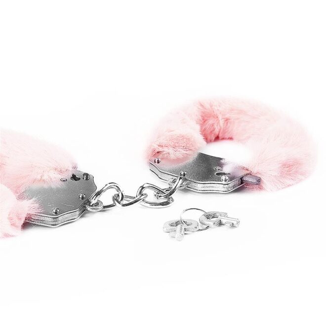 Metal Handcuffs Pink Furry