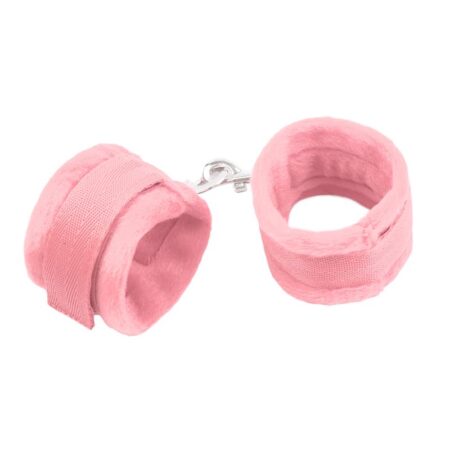 Handcuffs & Velcro & Long Fur Pink