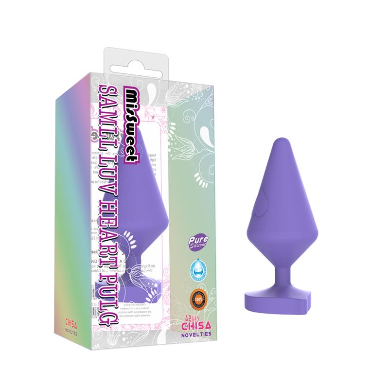 Tapón/Buttplug Corazón Grande Purpura