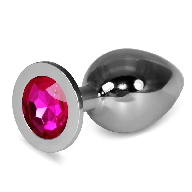 Butt Plug RoseBud Classic & Fuchsia Jewel L