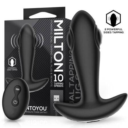 Milton Dual Tapping Anal Plug with Remote