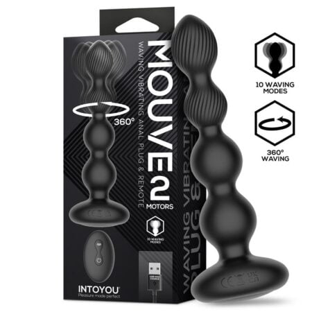 Mouve ButtPlug with Waving Vibration and Remote