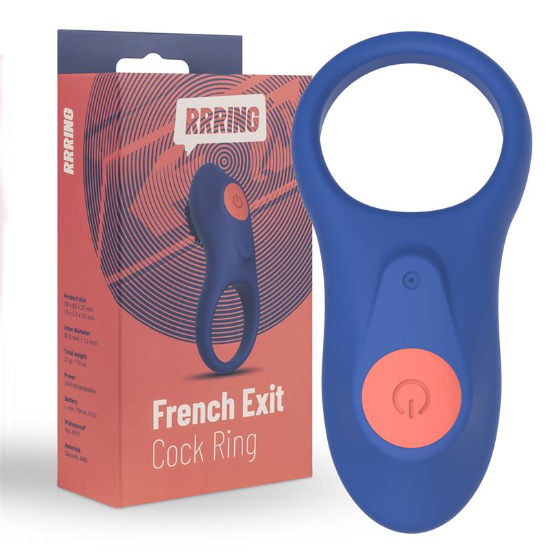 French Exit Penis Ring & Vibration USB Silicone