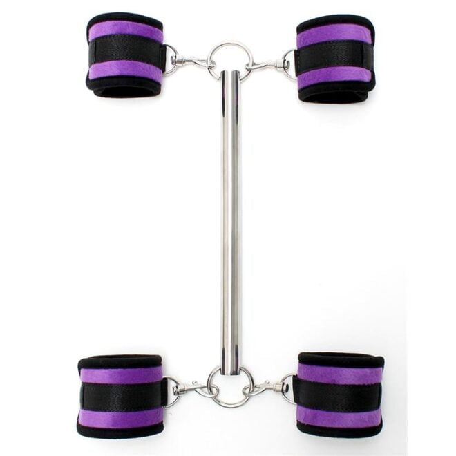 Spreader Bar & Detachable 4 Cuffs Purple