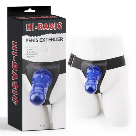 Strap-On Harness & Hollow Dildo Penis Extender 7.5